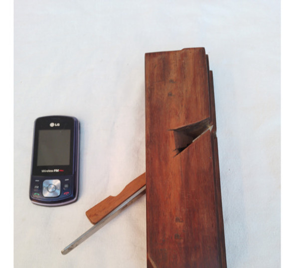 Muy Buen Antiguo Cepillo Garlopa D Carpintero P Molduras G 0