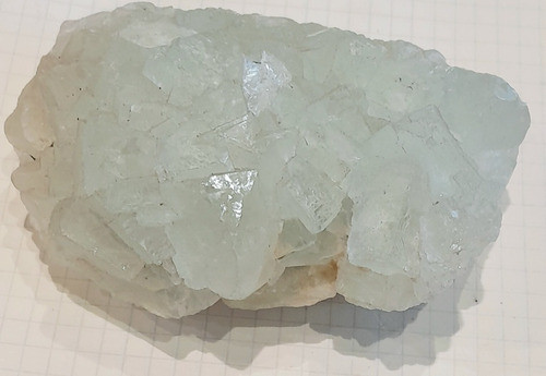 Mineral  Drusa Cristales De Fluorita Verde Aguamarina Cubica 0