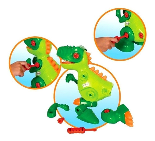 Kit 02 Dinossauros Didáticos Triceratops E Tiranossauro Rex 1