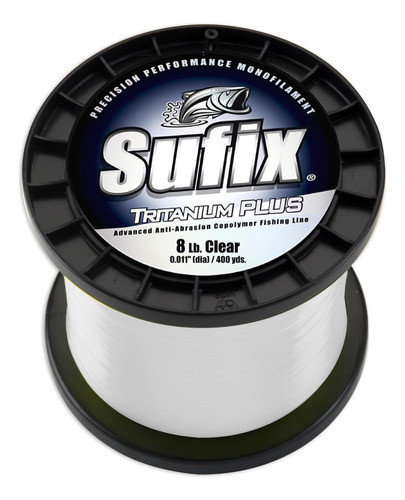 Sufix Tritanium Plus Línea Pesca 8lb Claro 0