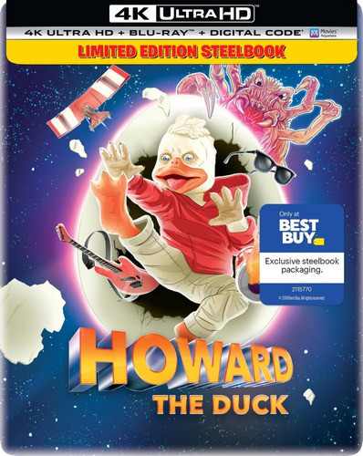4k Ultra Hd + Blu-ray Howard The Duck / Steelbook 0