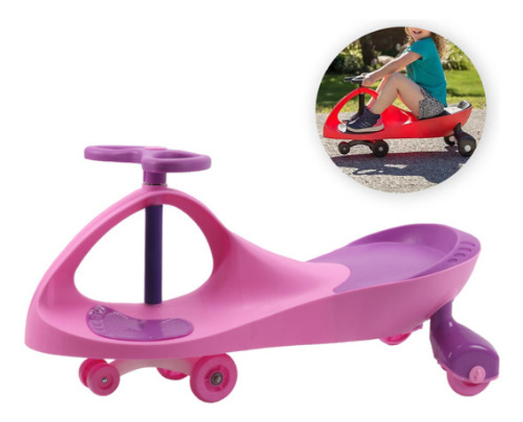 Carrinho Gira Gira Para Meninas Rosa 100kg Divertido Unitoys 0