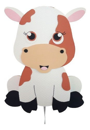 Piñata Vaca Animales De La Granja En Goma 0