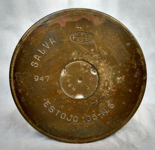 13626 Raro Estojo De Salva 105 M3 Fjf 1947 Militaria Metal 1