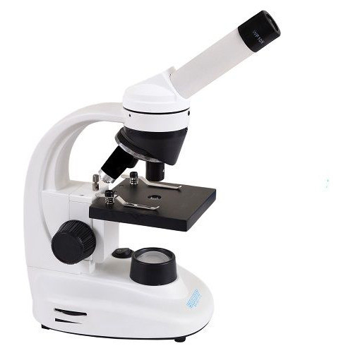 Microscópio Escolar Monocular Aumento De 40x A 640x Led 1w 0