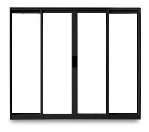 Janela De Correr Abertura Central Exclusiva 4 Folhas Wt 1