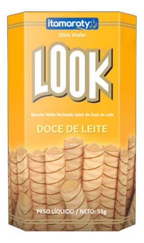 Biscoito Wafer Look Itamaraty Doce De Leite 55gr - Kit Com 9 0