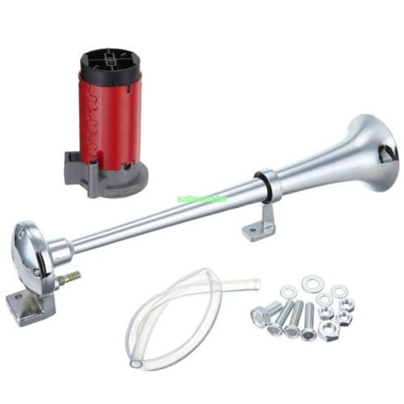 Solo Cuerno 12v Aire Trompeta Set Kit Para Coche Barco 135db 0