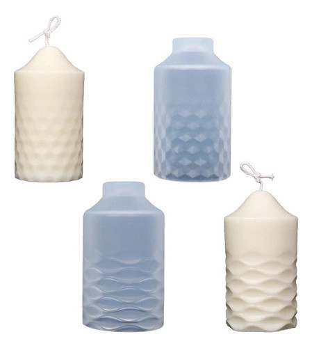 Rt 2 Peças Moldes Cilíndricos Silicone Para Fabricação 0