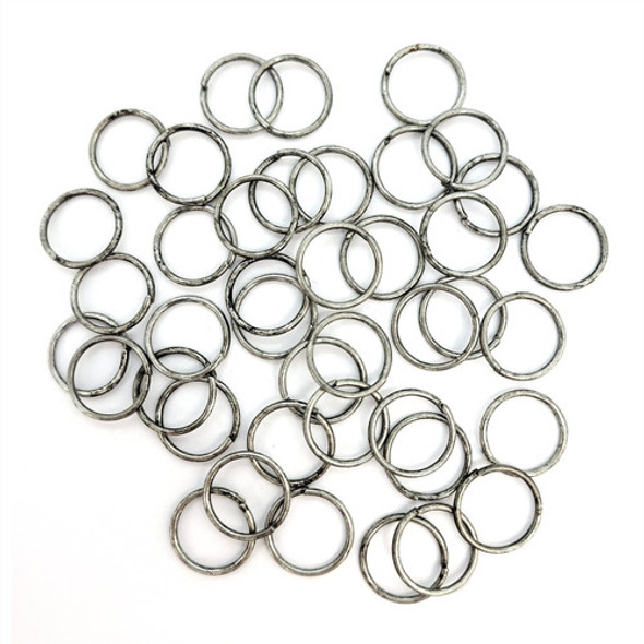 Argollas 16 Mm Plata Vieja Reforzadas Bag X 250 Gramos. 0