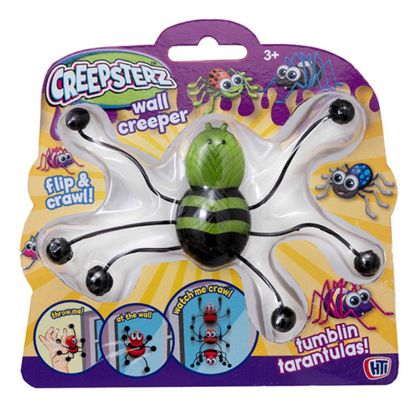 Pocket Money Juguete 13cm Enredadera De Pared Araña Rayas 0 Pocket Money Juguete 13cm Enredadera De Pared Araña Rayas 0