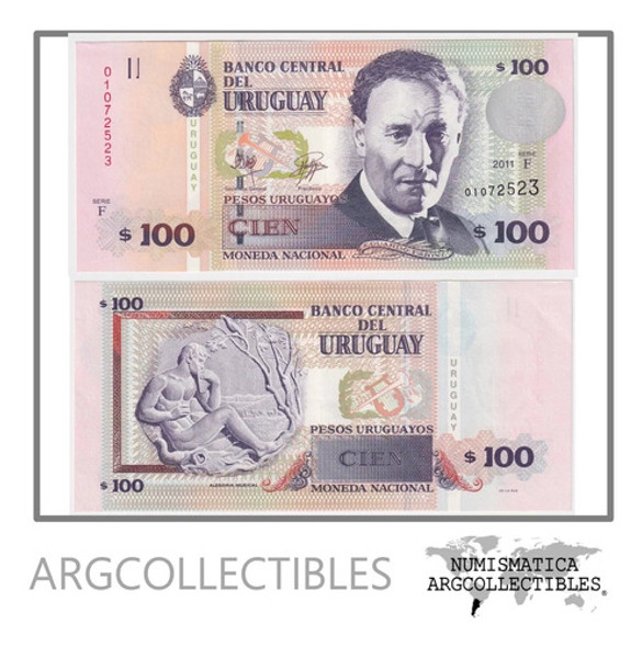 Uruguay Billete 100 Pesos 2011 P-88b Unc 0
