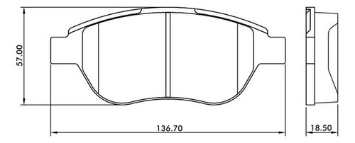 Pastillas Freno Delantera Citroen Xsara Picasso 2001 - 2011 1