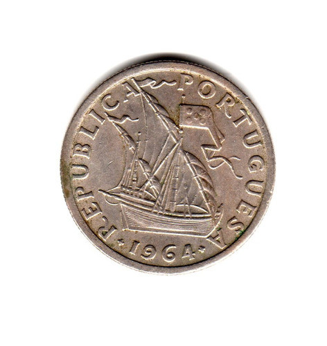 Moneda Portugal 2,5 Escudos Año 1964 Km#590 0