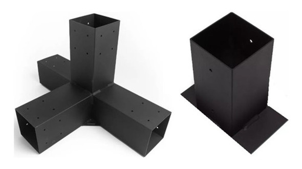 Te Viga + Base Atornillable 4x4  Metal Construccion Techos 0