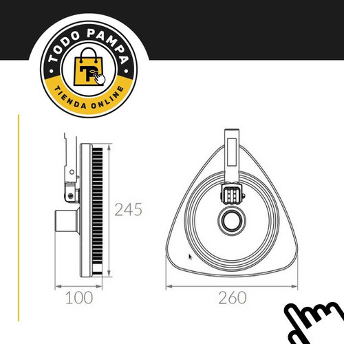 Limpiafondo Barrefondo Triangular Vulcano Cepillo Cuota E 1