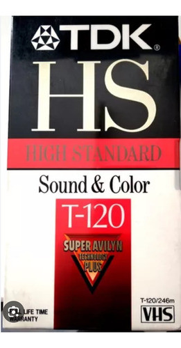 Cassette Vhs T-120. Pack X 3 Unidades. Nuevo Sin Abrir 0