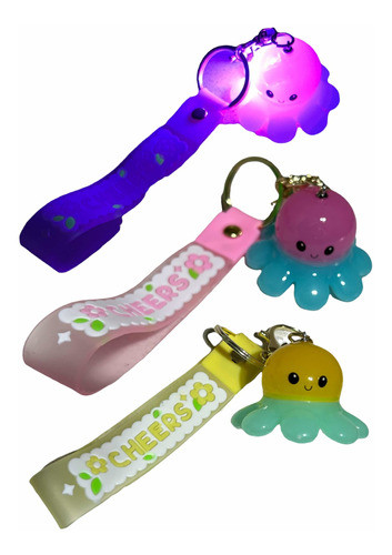 Llavero Pulpitos Pulpo Multicolor Importado Para Regalar Y++ 0