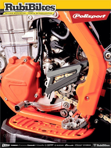 Protector Piñón Yamaha Yzf 2014 Azul. Polisport 1