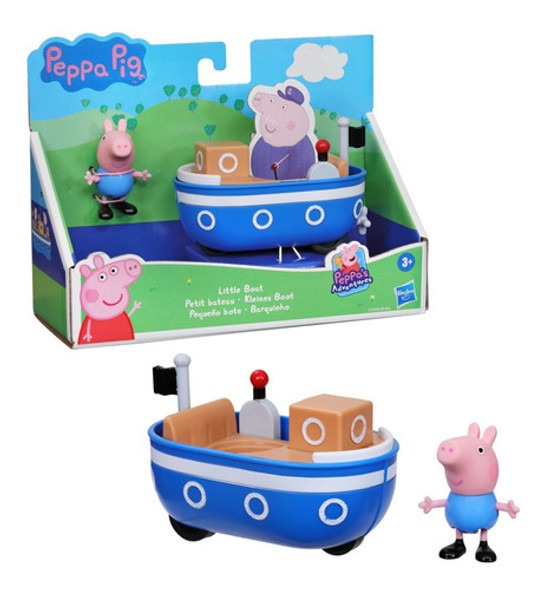 Figura George Peppa Pig Y Pequeño Bote Peppa's Adventures Ub 1