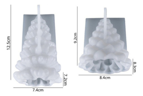 Molde De Silicone De Árvore De Natal De 4 Peças Para Fazer V 1 Molde De Silicone De Árvore De Natal De 4 Peças Para Fazer V 1