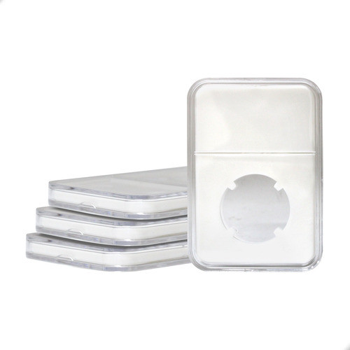 2 Capsulas Acrílica Slab Pccb Para Moeda 35mm 0