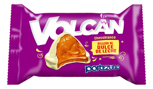 Bombon Volcan Chocolate Blanco 25grs Pack X12 0
