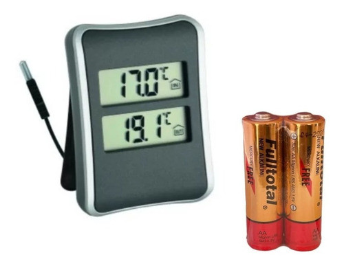 Termometro Digital Tfa Interior Exterior Cable Sensor + Pila 0
