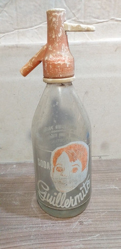 Antiguo Sifón De Soda 500c Guillermito De Nicanor Otamendi 0