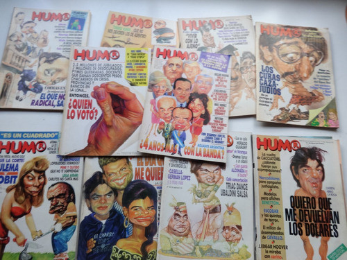 Revista Humor Lote 10 Revista Alfonsin Menem Antiguo 0