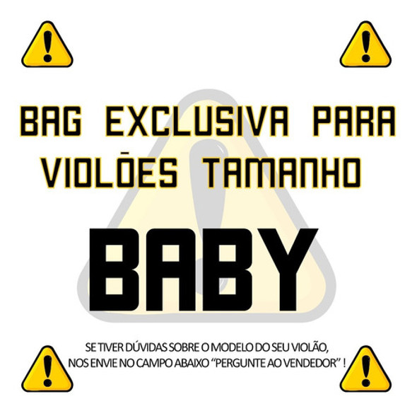 Bag Capa Acolchoada P/ Violão Rozini Baby Marrom 1