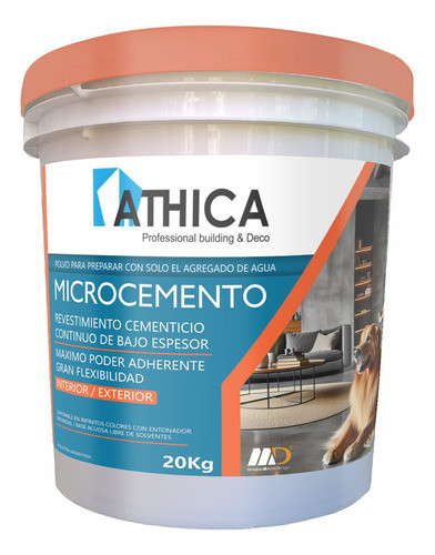 Athica Microcemento Color Máxima Resistencia 25m2 | 20kg 0