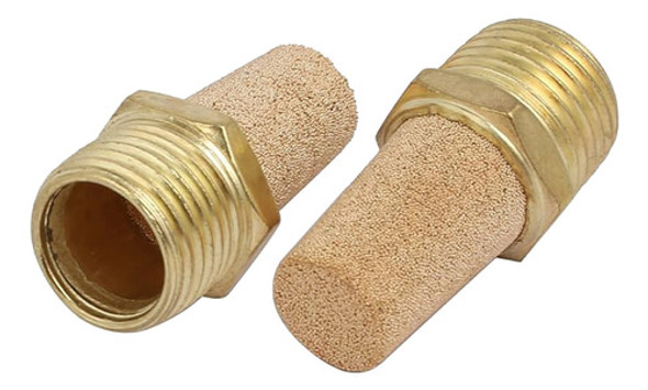 Silenciador Bronce Neumatico Largo Rosca 1/8 Bspt 1