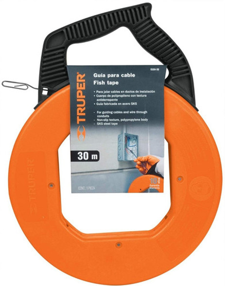 Cinta De Enhebrar Cables / Pasacable Acero 30 Metros Truper 1