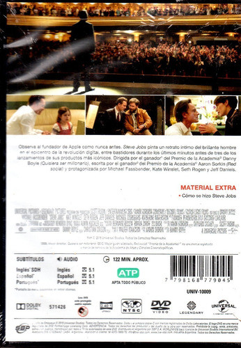 Steve Jobs - Dvd Nuevo Original Cerrado - Mcbmi 1