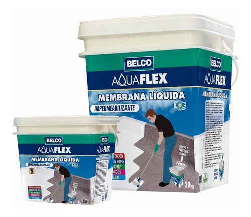 Membrana Líquida Impermeabilizante Aquaflex Belco 20 + 4 Kgs 0