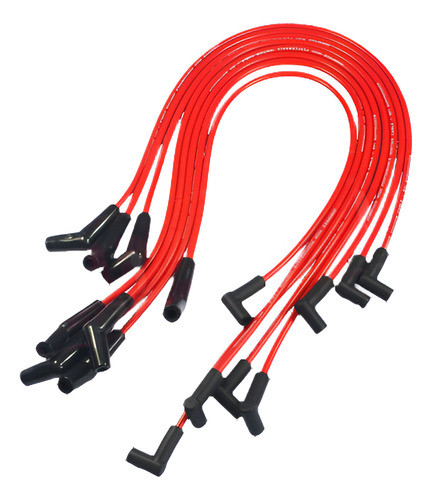 Espiral Roja Base Enchufe De Chispa Alambres 45 Grados Final 0