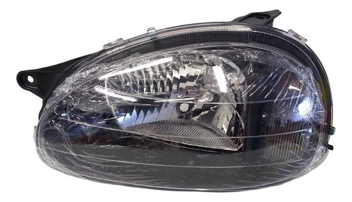 Optica Corsa Izquierda 99/11 Liso Aro Negro Policarbonato 0