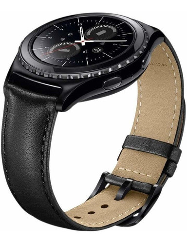 Malla De Cuero Negra Para Samsung Gear S2 0