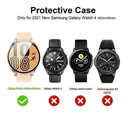 6 Fundas Protectoras Para Samsung Watch 4 44 Mm 1