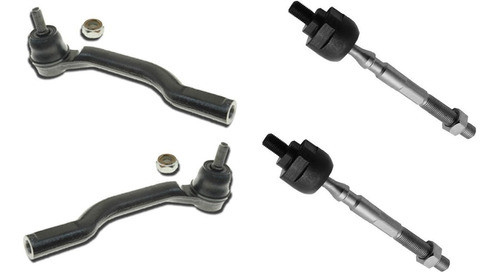 Ponteira Terminal + Braço Axial Nissan Tiida Livina 1ª Linha 1
