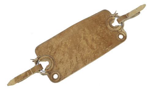 Encimera Cuero Crudo Sobado 4 Argollas Con Correones Crespo 0