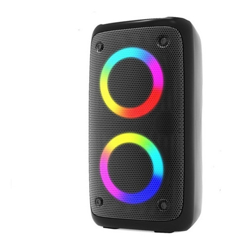 Parlante Cmik Mk2301 Doble Con Luces Universo Binario 0