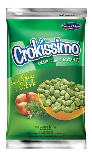 Kit 2 Amendoim Crokíssimo Cebola E Salsa 1,01kg-santa Helena 1