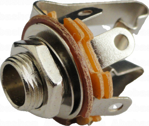 Jack 6.5mm Stereo Para Chasis Sin Corte 1/4 Conector Plug 0
