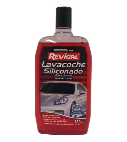 Lavacoche Siliconado Concentrado 580 Cm3 Shampoo Lava Auto 0