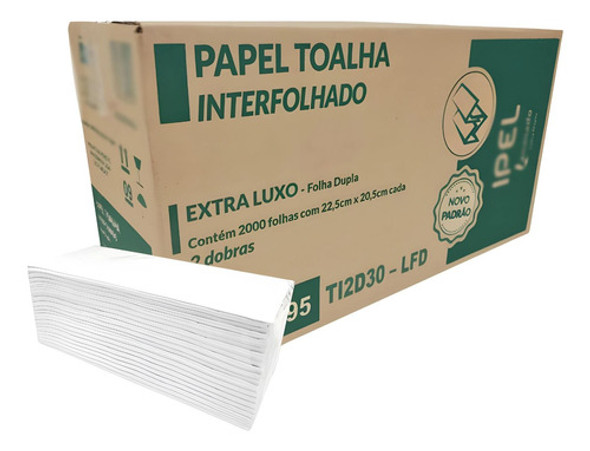 Papel Toalha Interfolha Extra Luxo Folha Dupla C/2000 Full 0