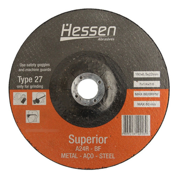 Disco De Desbaste 180 X 6.5 X 22.2 Mm 0