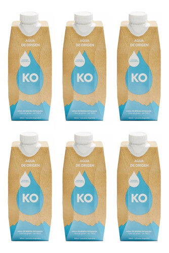 Agua Mineral Ko Sin Gas Premium 500ml Pack X6 0