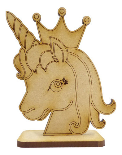 Unicornio Infantil Corona Con Base 7cm Alto X 20 Unidades 0